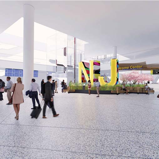 Entrance to EWR Airport