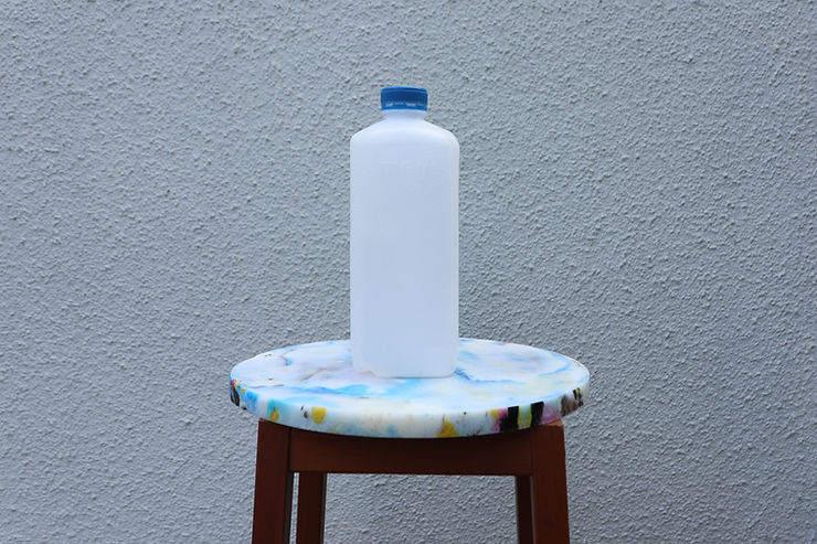 From milk bottle to stool top, we replace virgin materials with that of second life materials.