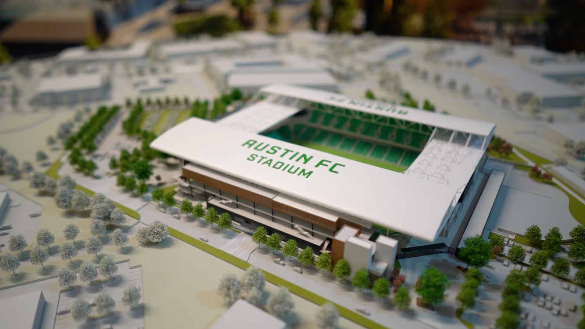 A model of a building.