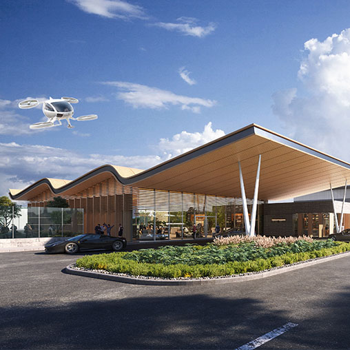 eVTOL conceptual rendering