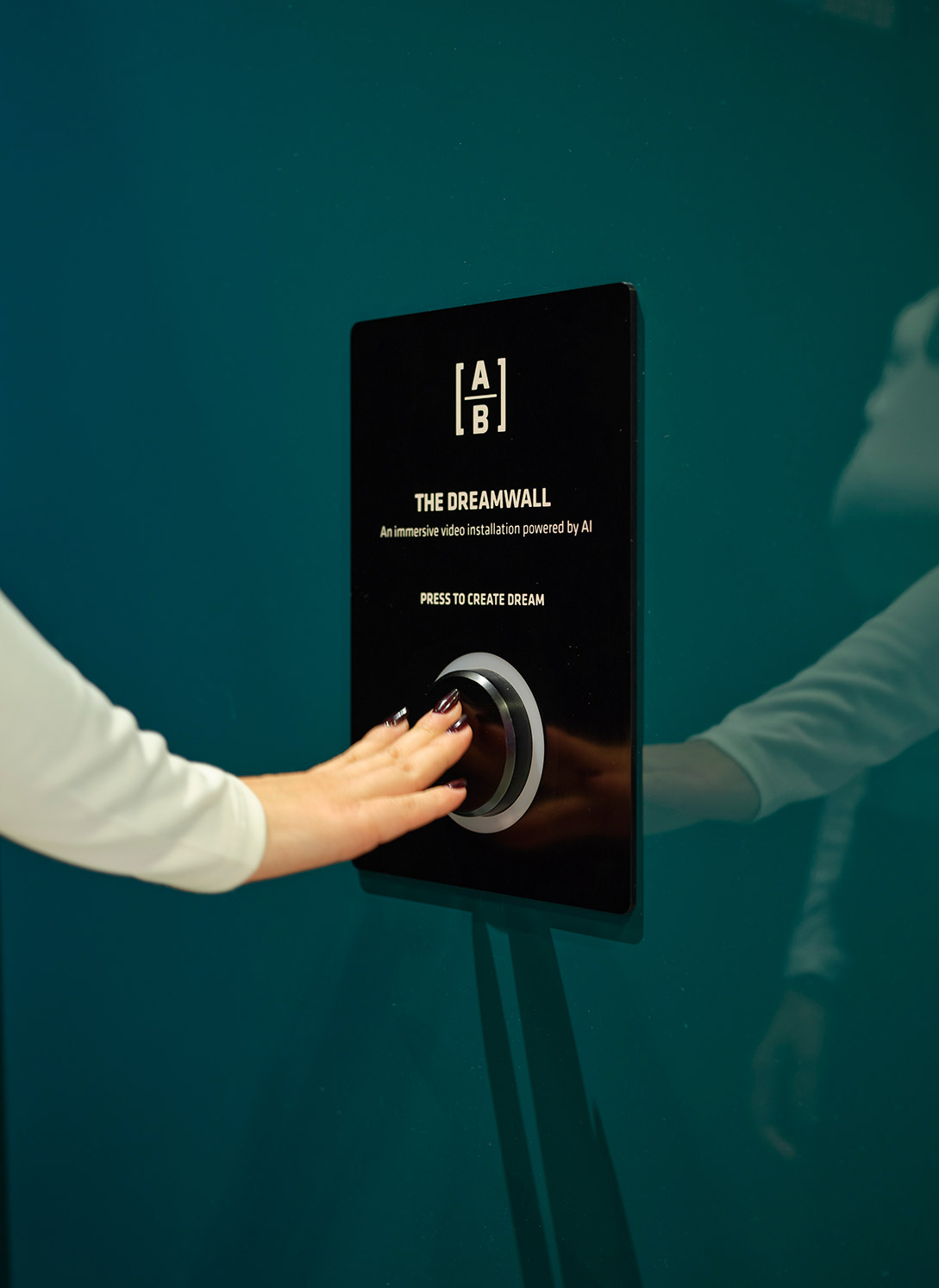 A person holding a box.