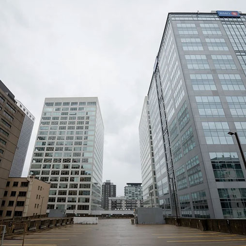 A group of buildings.