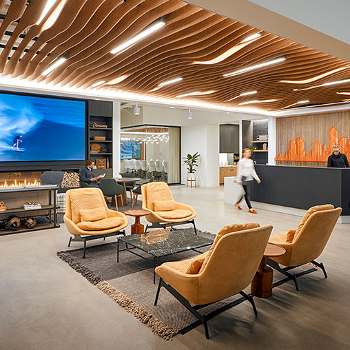 Cushman & Wakefield San Diego office reception area