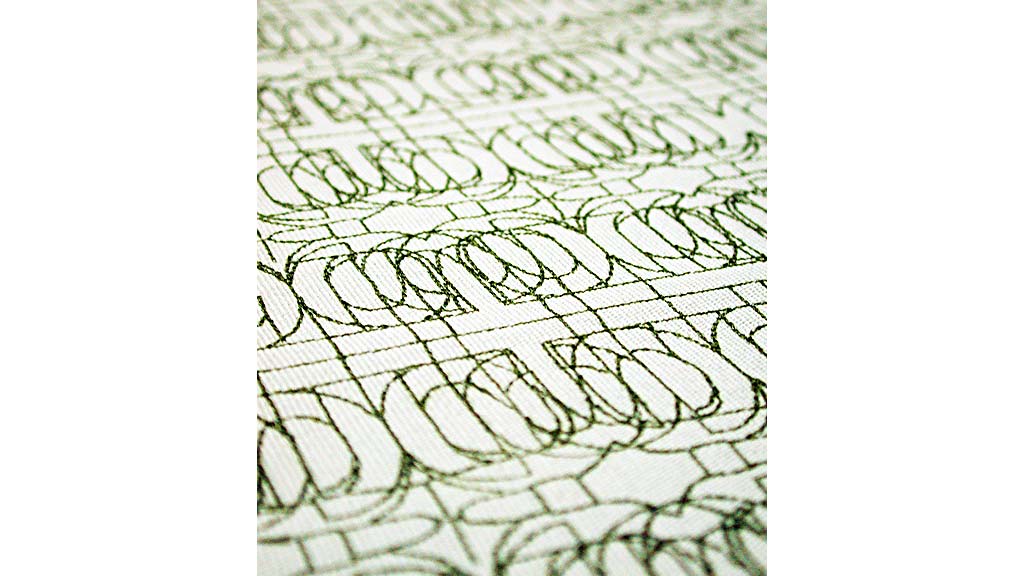 A close-up of a pattern.
